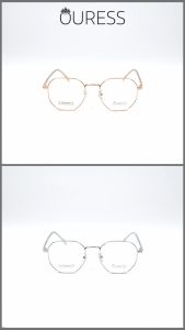 Gọng kính titanium bl7220 thời trang nam nữ siêu nhẹ siêu bền OURESS