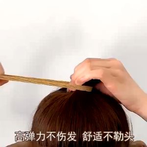 Ikat Rambut Korea Dewasa Anak Perempuan Kerut Polos Warna Warni Lembut Elastis