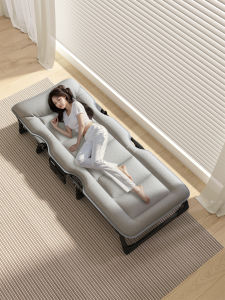 Samedream Folding Bed Single Person Office Nap Portable Hospital Companion Metal Frame Bed Leisure Furniture Home Use