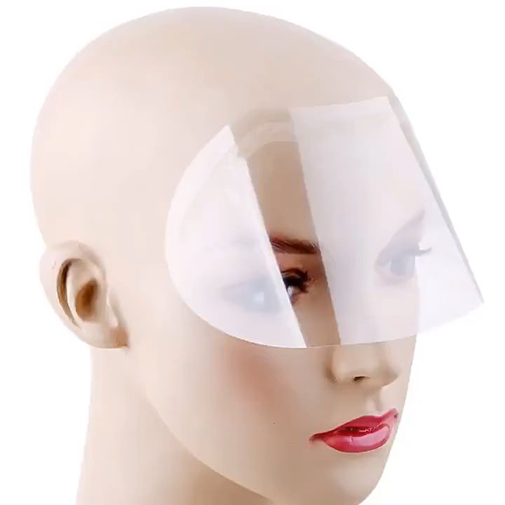 50pcs Face Hairspray Shield Film Hairspray Clear Shield Mask Eye Facial Protective Mask Hairdressing