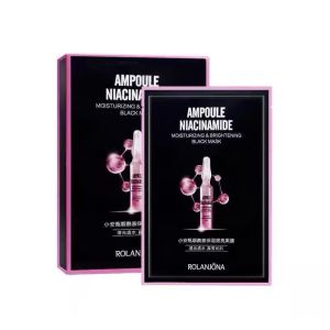 Hydrating Black Hydrolyzed Hyaluronic Acid Face Mask Patches for Men And Women Students Skin Brightening Repairing Moisturizing