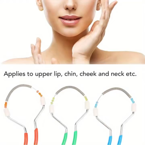 Facial Epilator Remove Unwanted Hair on Upper Lip Chin Face Portable Handheld Spring Roller Epilator