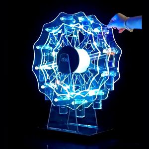 ชิงช้าสวรรค์ค็อกเทล พร้อม LED อะคริลิแท้ ใช้สถานการณ์ ชิงช้าสวรรค์ค็อกเทลหมุนได้ 2 ห้อง ที่วางแก้วค็อกเทล