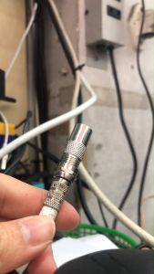 ชุดตัวต่อสายสัญญาณเข้าหลังกล่องทีวีดิจิตอล (แจ็คตัวผู้แบบเหล็ก1ตัว+Fเกลียว1ตัว) **แบ่งขาย จัดชุด *ประหยัด ไม่ต้องเป็นช่างก็ซื้อไปต่อใช้เองได้ ไม่ต้องยกถุง