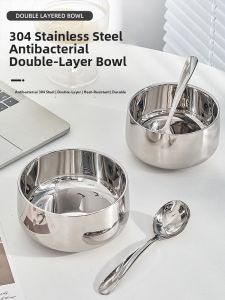 TREEJACK | Food-Grade 304 Stainless Steel Insulated Heatproof Bowl