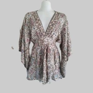 Jumpsuit Luna Lengan Lonceng Motif Rayon PernikBali