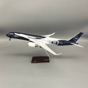 New 47cm Toy Airplane Model Lufthansa A350 100 Years Collectible Large Scale Resin Airplane Model for Collection Display or Gift