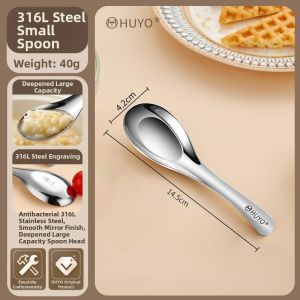 HUYO | High Quality 316L Stainless Steel Spoons