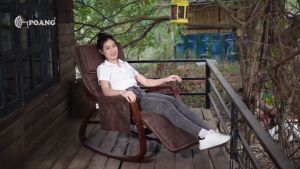 Ghế thư giãn | POANG ROCKING CHAIR | plywood óc chó/bạch dương | đỏ | R67xS162xC86 cm