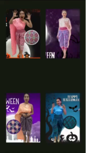 ชุดแฟนซี ชุดวันลอยกระทง วันฮาโลวีน ชุดไทย โจงกินรี