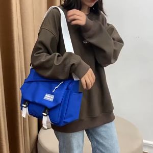 Túi đeo chéo HULI Nam Nữ Vải Chất Lượng Đeo Vai Đeo Chéo Đi Học Đi Làm Đi Chơi Hàn Quốc T21