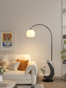 Modern Minimalist Fishing Lamp Floor Lamp Living Room Sofa Side Table Artistic Luxury Iron Body Glass Shade LED Light Source