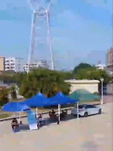 Boleh digunakan selama 50 tahun Roof Night Market 8x8 10x10Ft Payung Pasar Malam Khemah Niaga KAIN TEBAL 2000D lipat kanopi Penuh Khemah Express folding canopy Folding Full set Camping Tent