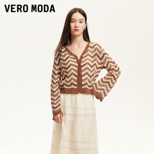 Vero Moda | Áo Cardigan Ngắn Len Đan Dây Dễ Thương cho Phụ Nữ Mùa Thu