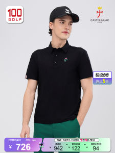 Castelbajac Golf Mens Short Sleeve T-Shirt Artistic Fashion Classic Polo Shirt Summer Collection Sport Fitness Fans Supplies