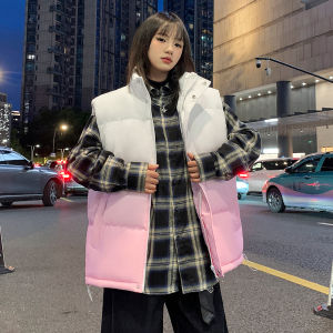 Áo Vest Cotton Không Tay Dày Dặn Ấm Áp Cổ Đứng Phong Cách Mỹ Thời Trang Thường Ngày Cho Nam Mùa Đông