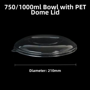 NUOXIAN | Transparent Disposable Arch Lid Ice Dessert Bowl Cap
