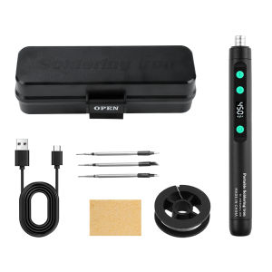 Aideepen | Bút Hàn Điện Mini Di Động 15W Điều Chỉnh Nhiệt Độ Sạc USB Type-C Dụng Cụ Hàn Cho Các Dự Án DIY