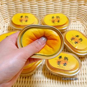 Squishy Simulated Cheese Bread Squeeze Toy Stress Relief Slow Rising Sensory Fidget Toys for Anxiety ADHD Autism for Kids Adults