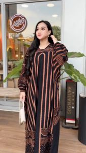 Kaftan Wanita Size Jumbo Motif Terbaru Kaftan Gamis Jumbo Bahan Rayon Premium Busui Motif Mewah Dan Elegan Elegan Dan Trendy