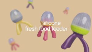 b.box Silicone Fresh Food Feeder - Tripod Design - Fruit Feeder for Babies