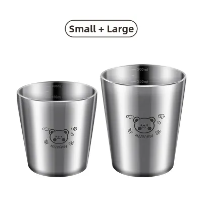 WODEBAIHUI | Stainless Steel Anti-drop Heat-resistant Child Cup