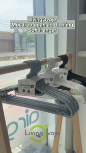 Combo 10 Móc Treo Quần Áo Hàn Quốc 2024 LivingOvoje - Móc Quần áo chống trượt phong cách đơn giản