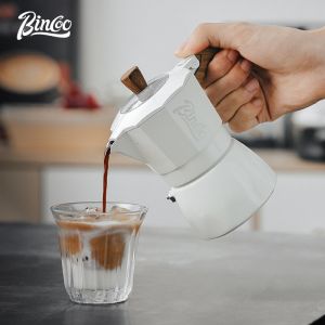 Bincoo Cà Phê Đôi van ấm moka Nhà Bình đựng cà phê đặt nhỏ Espresso máy mài cầm tay máy pha cà phê