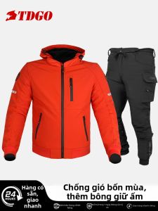 TDGO | Bộ Đồ Đi Mô Tô Chống Thấm Nước Chống Ngã Ấm Áp Được Chứng Nhận CE