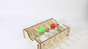 Wooden Rotating Marble Run Game - Interactive Balance And Coordination Toy Develops Spatial Reasoning And Fine Motor Skills