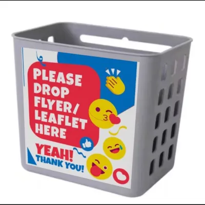 (L📍CAL SUPPLY) Flyers Leaflets Brochures Storage Box Mount on Metal Gate