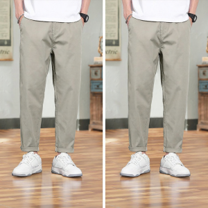 Loose Tapered Mens Casual Trousers Spring Summer