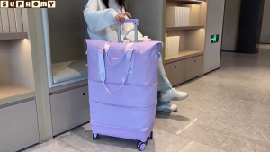 Tas Perjalanan / Tas Ransel Perjalanan / Tas Multifungsi / Tas Koper Besar Kapasitas Lipat Tahan Air dengan Alas