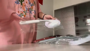 Long-Handled Sponge Scrubber Wall Cleaning Brush Bathtub Sponge Brush Floor Tile BrushSponge Pad