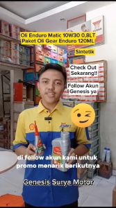 Oli Enduro Matic 10W30 08LT Paket Oli Gear Enduro 120ml Pertamina Oil