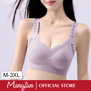 Maniyun Soft Support Seamless Bra Summer Thin Cup Breathable Comfort Non-wired Bra Lingerie