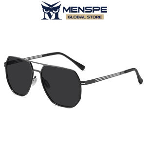 MENSPE แว่นตากันแดดแว่นกันแดดลำแสงคู่โพลาไรซ์สำหรับผู้ชายแว่นตากันแดดขับรถย้อนยุคแว่นตากันแดด UV400วิสัยทัศน์ที่สะอาดแว่นตาใส่วิ่งขี่จักรยานสำหรับผู้ชาย