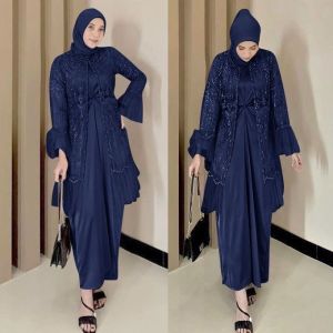 Maxi Marta/Gamis 2in1/Gamis pesta kondangan model kekinian