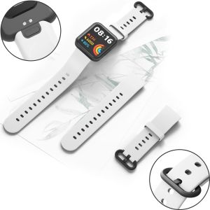 สายคล้องกีฬา Xiaomi Redmi Watch 2 ซิลิโคนอ่อนผู้หญิงผู้ชาย เปลี่ยนสายรัด ข้อมือหลายสี สำหรับมือถือ 18mm