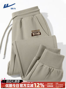 American Style Casual Sports Pants for Men Spring Autumn 2025 New Large Size Sweatpants Youthful Loose Fit Elastic Waist Long Trousers