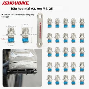 JSHOU BIKE | Chốt Bàn Đạp Xe Đạp Có Dụng Cụ Đinh Tán Thép Chống Trượt Ren M4/M3 Đầu Tròn/dẹt/nấm Tùy Chọn Ngắn/dài Dành Cho Xe Đạp Địa Hình MTB DH FR