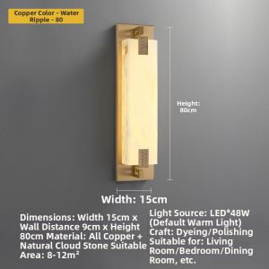 WOGU | Waterproof Bronze New Chinese Style Garden Pathway Wall Light