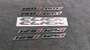 2Pcs Sticker Motor Emblem VARIO CLICK 125i 150i Timbul Emlem 3D Stiker Motor