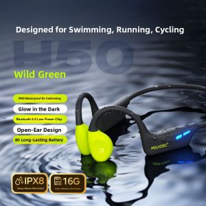 Polvcdg | Wireless Open-Ear Sports Waterproof Bone Conduction Headphones