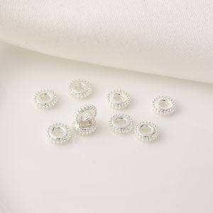 14K Gold Plated Gear Spacer Beads DIY Handmade Silver Plated Alloy Jewelry Accessories Fresh out New Fashionable Jewelry Parts