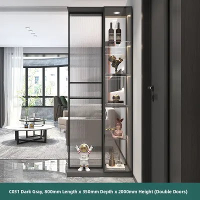 Weimei | Luxury Entryway Shoe Cabinet Screen Partition Modern Glass Bar Cabinet