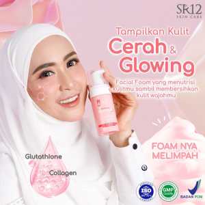 Sabun kolagen SR12 / Facial foam glutation with COLLAGEN SR12 / sabun pencerah wajah