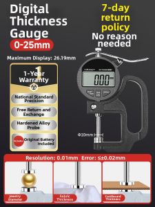syntek | Digital High Precision Thickness Gauge