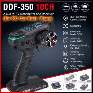DUMBORC DDF-350 10CH Transmitter 2.4G 10Channel Remote Controller P10F P6DCG Gyro Receiver for Drift Car Tank Boat Robot Toy