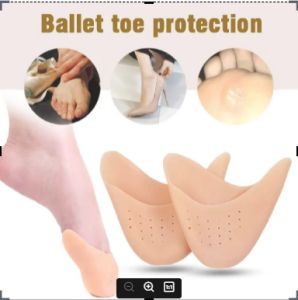1 pair of toe protectors for men and women silicone covers for pain relief - Foot covers gel caps for shoes Breathable toe cushioning Ballet toe covers Blister protection - cushioning protection for the balls of the feet and metatarsal sleeves